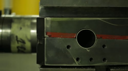 Metalworking CNC Milling Machine. Cutting Metal Modern Processing Technology.