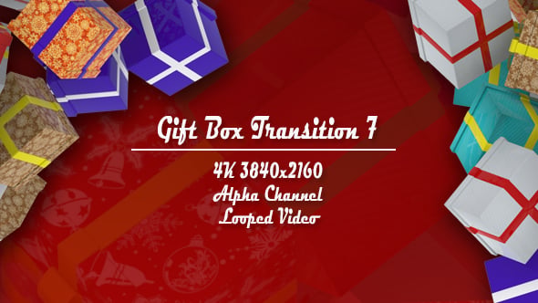 Christmas Gift Boxes Seamless Transition, Transitions Motion Graphics ...