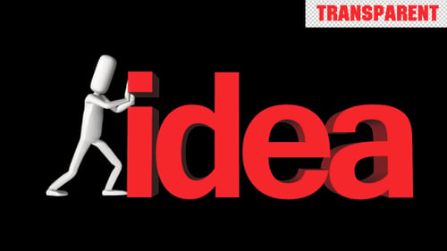 PoseMan - Animación de palabras push idea
