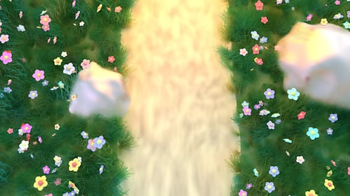 Luftaufnahme des Blumenparks