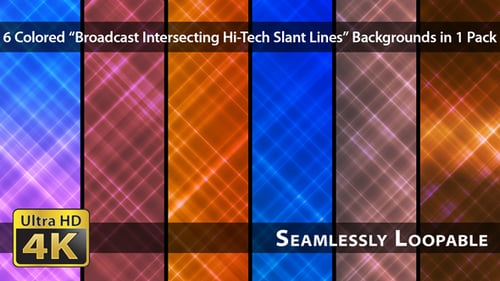 Lignes inclinées Hi-Tech à intersection Broadcast - Pack 03