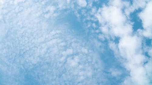 Clouds Floating in a Blue Sky