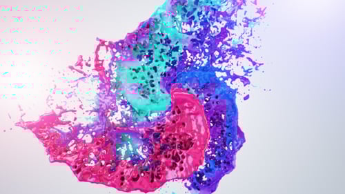 Vibrant Fluid Paint Logo Reveal