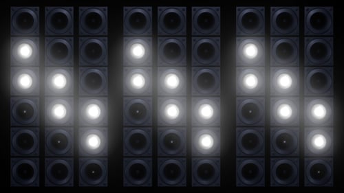 Panel mit weißen Lichtern