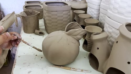 Working In A Ceramic Workshop 16