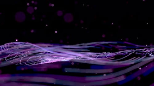 Abstract Flowing Digital Wave Lines Background