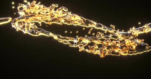 Rotating Fluid Circle 3d Realistic
