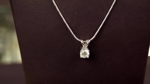 Beautiful Pendant With Diamond On Chain