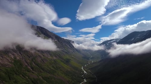 Luftaufnahmen Wunderschöne Natur Norwegen.