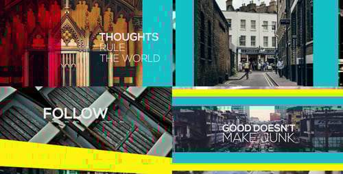 Modern Split Screen Opener with Dynamic Text Animation