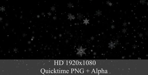 Animated Falling Snowflakes Winter Holiday Overlay