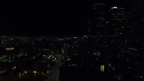 Night Cityscape LA Downtown
