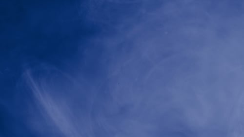 Soft White Smoke on Cool Blue Background