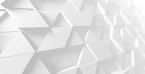 White Abstract Geometric Triangles Background Loop