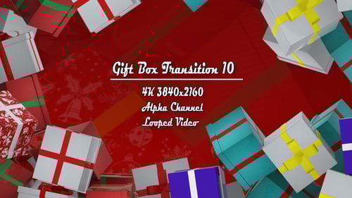 Festive Falling Gift Box Christmas Transition