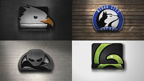 Rolling Curtain Logo Reveal