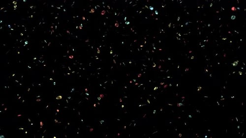 Colorful Falling Glitter Confetti Loop Overlay