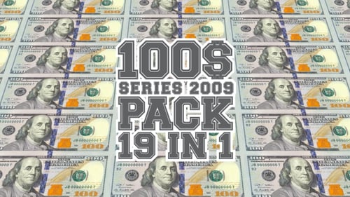 Animated 100 Dollar Bills Moving Loops Pack