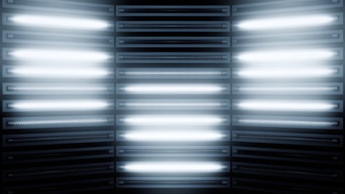 Panel mit weißen Lichtern