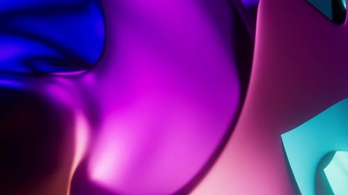 Abstract Colorful 3D rotating Fractal Background Loop