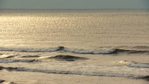 Sun Reflection In Waves