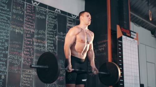 Weightlifter In Gym