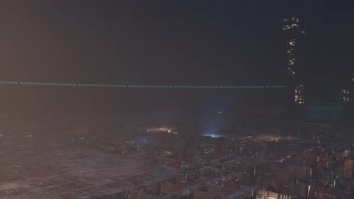 Futuristic Digital City Flythrough Animation