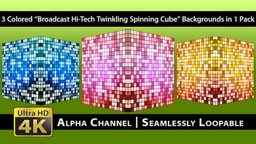 Dynamic Light Up Cube Background Animation