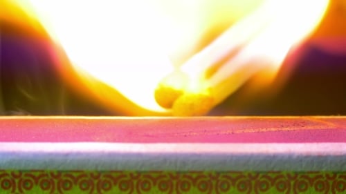 Ignition Match On Matchbox