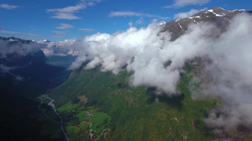 Luftaufnahmen Wunderschöne Natur Norwegen.