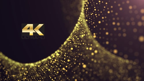 Cinematic Gold Particles