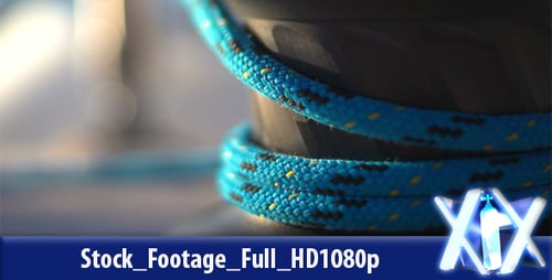Sailboat Winch With Rope