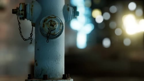 Fire Hydrant in Small Town