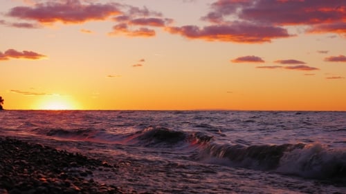 Beautiful Sunset Over Lake Ontario