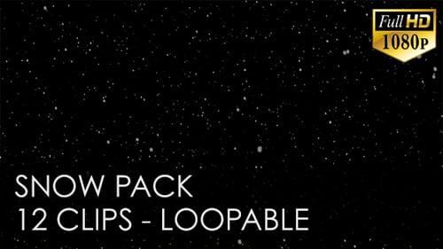 Dynamic Falling Snowflakes Winter Video Animation