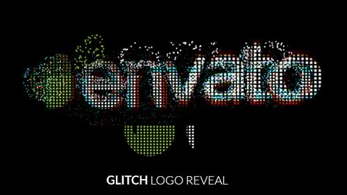 Fast Glitch Logo Reveal