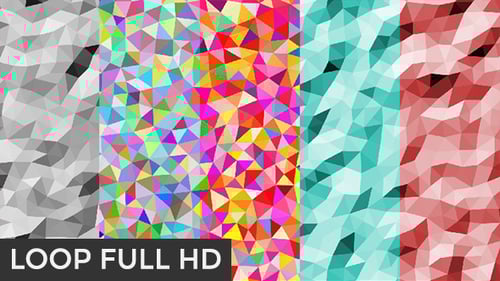 Dynamic Shifting Low Poly Geometric Background Animation