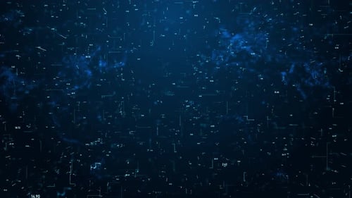 Futuristic Digital Network Data Flow Background