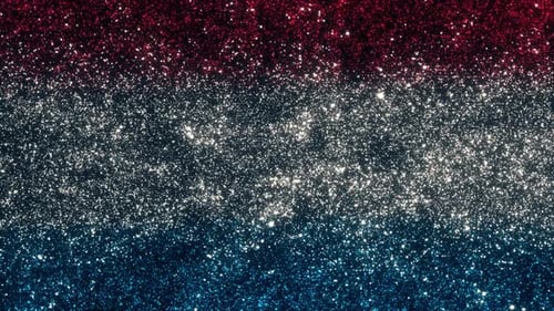 Patriotic Red White Blue Glitter Particle Background