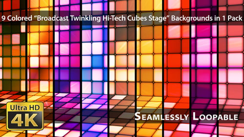 Broadcast Twinkling Hi-Tech Cubes Bühne — Packung 02