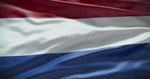 Waving Netherlands Flag Animation