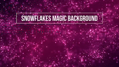 Snowflakes Magic Background