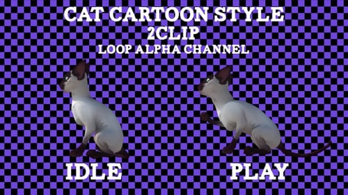Boucle à clip Cat 2 style Toon