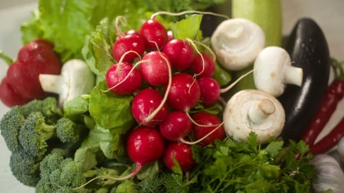Raw Vegetables on Table