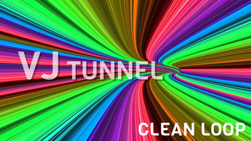 Túnel discoteca colorido