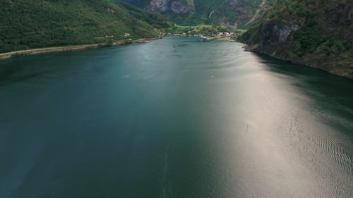 Beautiful Sognefjord Or Sognefjorden Nature Norway.