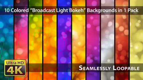 Dynamic Bokeh Light Particles Animated Background Pack