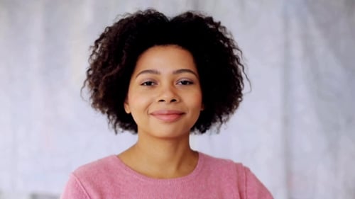 Woman Smiling Portrait Close Up
