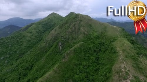 Aerial View of the Mountains and the Sky