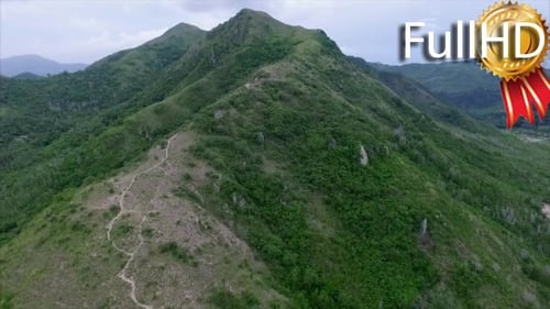 Aerial View of the Mountains and the Sky